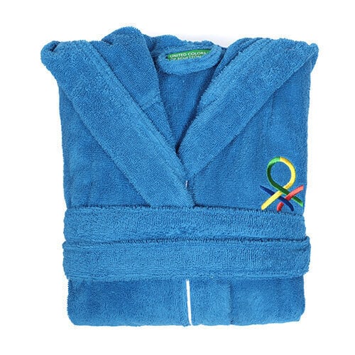 Halāts Benetton 7-9 gadi Kokvilna: Krāsa - Zils цена и информация | Zēnu pidžamas, halāti | 220.lv