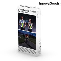 Спортивный отражающий жилет со светодиодами InnovaGoods цена и информация | Эспандеры, петли, ремни для тренировок | 220.lv