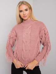 грязно-розовый свитер с бахромой caitri rue paris цена и информация | Женские кофты | 220.lv