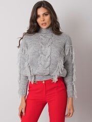 серый свитер с бахромой caitri rue paris цена и информация | Женские кофты | 220.lv