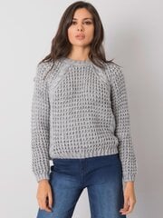 RUE PARIS Pelēks klasisks džemperis. цена и информация | Женские кофты | 220.lv