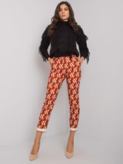 темно-оранжевые брюки с узором dorchester цена и информация | Женские брюки | 220.lv