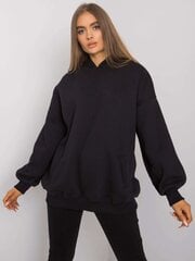Sieviešu melns kokvilnas sporta krekls ar kabatām. cena un informācija | Jakas sievietēm | 220.lv