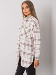 бежево-розовая клетчатая рубашка bryce rue paris цена и информация | Женские блузки, рубашки | 220.lv