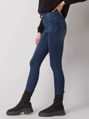 темно-синие джинсы с завышенной талией marshall цена и информация | Женские джинсы | 220.lv