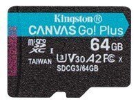 MEMORY MICRO SDXC 64GB UHS-I/SDCG3/64GBSP KINGSTON цена и информация | Atmiņas kartes fotokamerām | 220.lv
