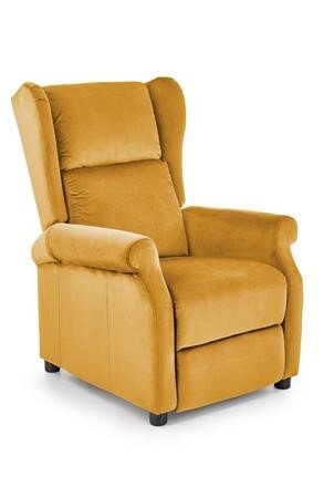 Atzveltnes krēsls reklainers AGUSTIN, dzeltens cena un informācija | Atpūtas krēsli | 220.lv