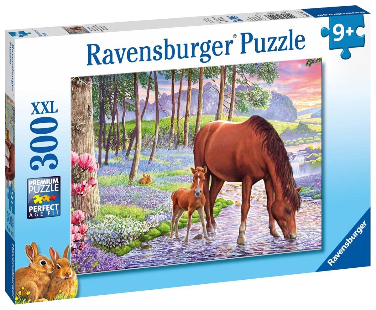 RavensBurger: XXL 300EL puzzle. - zirgi saulrieta laikā cena un informācija | Puzles, 3D puzles | 220.lv