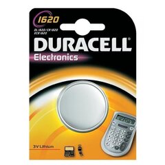 Литиевая батарея Duracell CR1620 3V (таблетка) цена и информация | Батерейки | 220.lv
