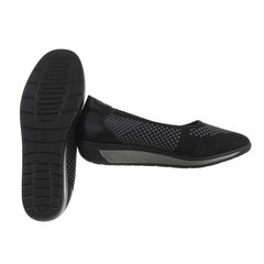 Sieviešu zempapēžu kurpes, melnā krāsā 41 891212554 цена и информация | Женские туфли | 220.lv