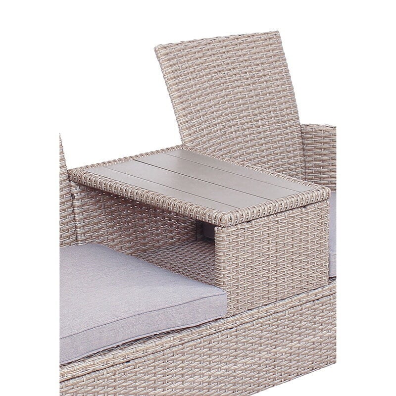 Dārza sols Merida + krēslu spilveni 2 gab. cena un informācija | Dārza krēsli | 220.lv