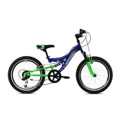Pusaudžu velosipēds Capriolo CTX 200, zils-zaļš, 20 , rāmis 11 cena un informācija | Velosipēdi | 220.lv