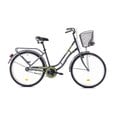 Женский городской велосипед Capriolo Picnic 26 серый-зеленый, рама 17