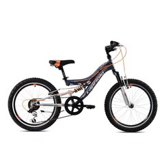 Pusaudžu velosipēds Capriolo CTX 200, pelēks-oranžs 24, rāmis 11 cena un informācija | Velosipēdi | 220.lv