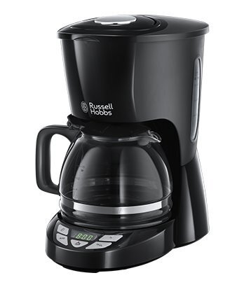 Pilienu kafijas automāts Russell Hobbs 22620-56 filtra kafijas automāts,  1.25L, melns, Bez piena putošanas sistēmas cena | 220.lv