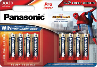 Panasonic Pro Power baterija LR6PPG/8B (6+2) S-M cena un informācija | Baterijas | 220.lv