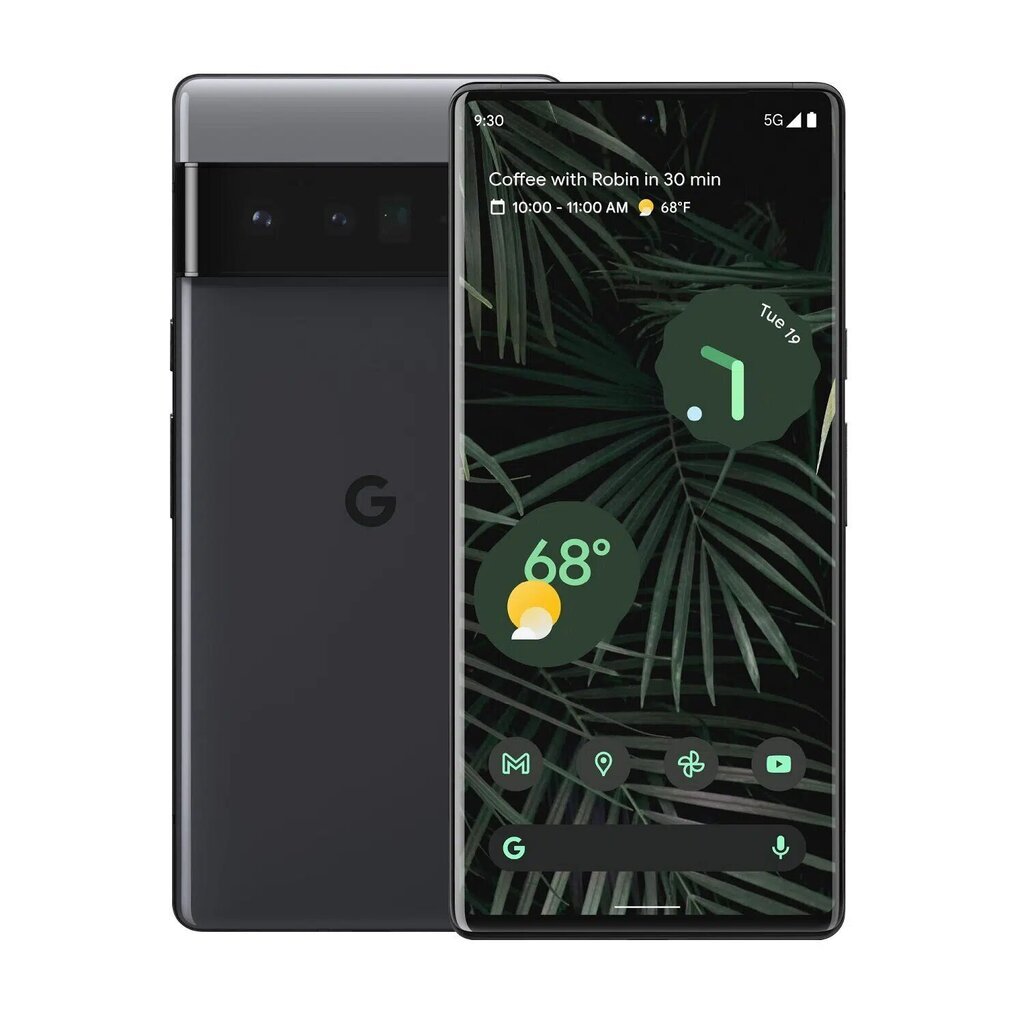 Google Pixel 6 Pro 5G Dual SIM 12/128GB Stormy Black (GA03164-GB) cena un informācija | Mobilie telefoni | 220.lv