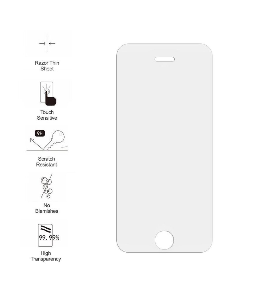 LCD aizsargstikls 9H Apple iPhone 13 cena un informācija | Ekrāna aizsargstikli | 220.lv