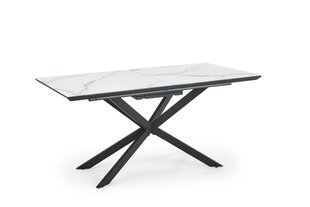 Раскладной стол Halmar Diesel, белый/черный цена и информация | Кухонные и обеденные столы | 220.lv