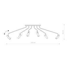 Nowodvorski Lighting люстра Eye Spot Super Black VI 6505 цена и информация | Потолочный светильник | 220.lv