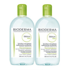 Attīrošā micelārā ūdens komplekts Bioderma Cleanse Solution 2X500 ml cena un informācija | Sejas ādas kopšana | 220.lv