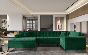Stūra dīvāns Nore Montez Lukso, zaļš цена и информация | Угловые диваны | 220.lv
