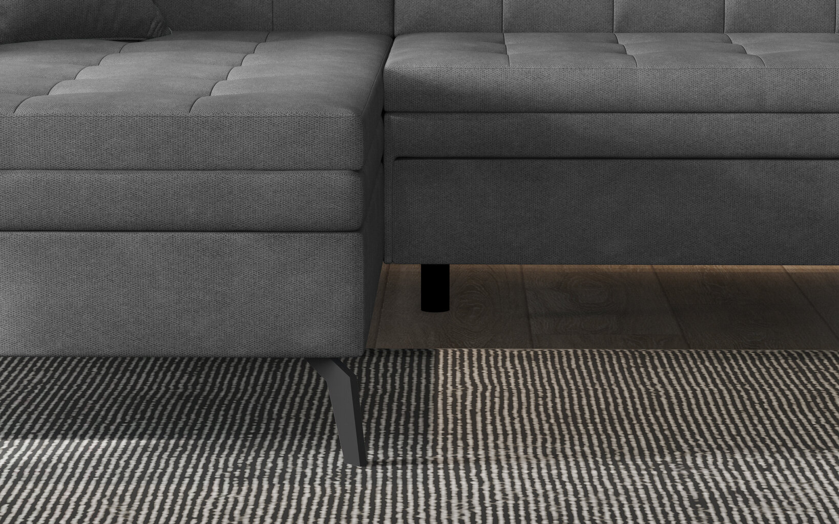 Stūra dīvāns Nore Montez Nube, zils цена и информация | Stūra dīvāni | 220.lv