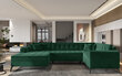 Stūra dīvāns NORE Montez Loco, zaļš cena un informācija | Stūra dīvāni | 220.lv