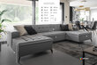 Universāls stūra dīvāns NORE Vertizo Leve, smilškrāsas cena un informācija | Stūra dīvāni | 220.lv