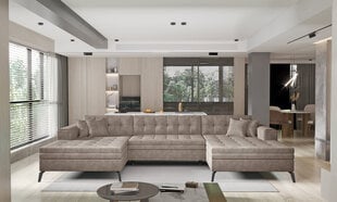 Universāls stūra dīvāns NORE Vertizo Leve, brūns cena un informācija | Stūra dīvāni | 220.lv