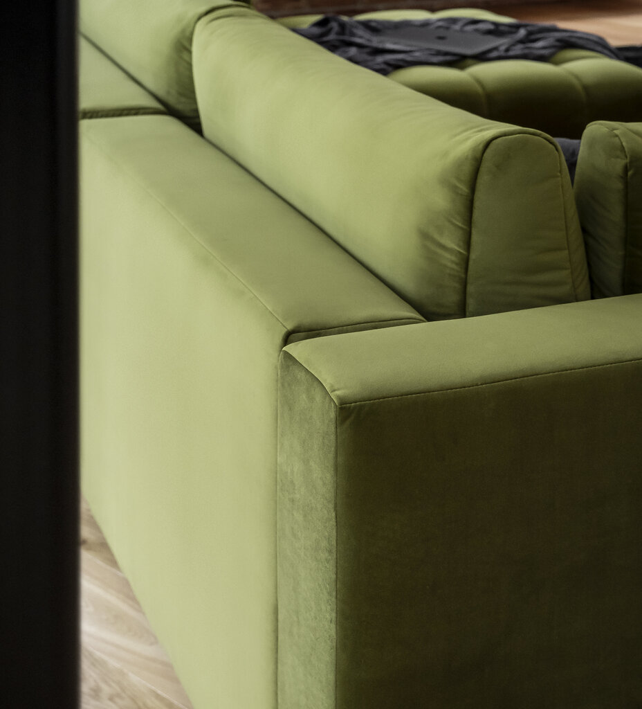 Stūra dīvāns NORE Bonito Leve, tumši pelēks cena un informācija | Stūra dīvāni | 220.lv
