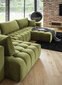 Stūra dīvāns NORE Bonito Borneo, gaiši pelēks cena un informācija | Stūra dīvāni | 220.lv