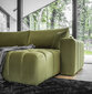 Stūra dīvāns NORE Bonito Nube, dzeltens cena un informācija | Stūra dīvāni | 220.lv
