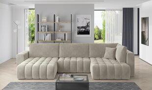 Stūra dīvāns NORE Bonito Solo, smilškrāsas cena un informācija | Stūra dīvāni | 220.lv