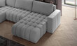 Stūra dīvāns NORE Bonito Softis, melns cena un informācija | Stūra dīvāni | 220.lv