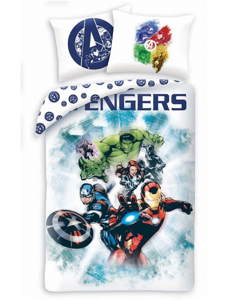 Bērnu gultasveļas komplekts Avengers 140x200, 2 daļas цена и информация | Bērnu gultas veļa | 220.lv