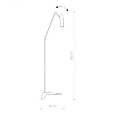 Nowodvorski Lighting gaismeklis Eye Super Graphite I 6500 cena un informācija | Stāvlampas | 220.lv