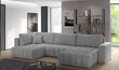 Stūra dīvāns NORE Bonito Leve, gaiši brūns cena un informācija | Stūra dīvāni | 220.lv