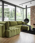 Stūra dīvāns NORE Bonito Leve, gaiši brūns cena un informācija | Stūra dīvāni | 220.lv