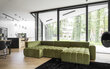 Stūra dīvāns NORE Bonito Lukso, tumši zaļš cena un informācija | Stūra dīvāni | 220.lv