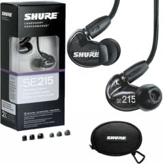 Наушники Shure SE215-K-EFS, черные цена и информация | Наушники | 220.lv