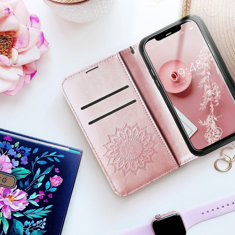 Forcell MEZZO Book vāciņš priekš Samsung Galaxy A22, rozā цена и информация | Telefonu vāciņi, maciņi | 220.lv