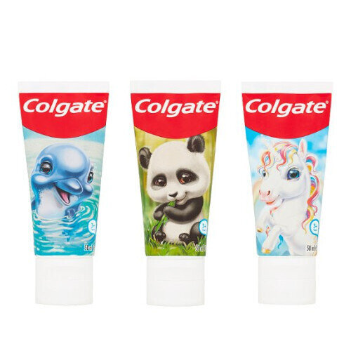 Zobu pasta bērniem ar fluoru Colgate Animal Gang, 50 ml цена и информация | Zobu pastas, birstes | 220.lv