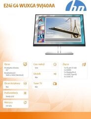 24 Full HD+ IPS monitors HP EliteDisplay E24i G4 цена и информация | Мониторы | 220.lv