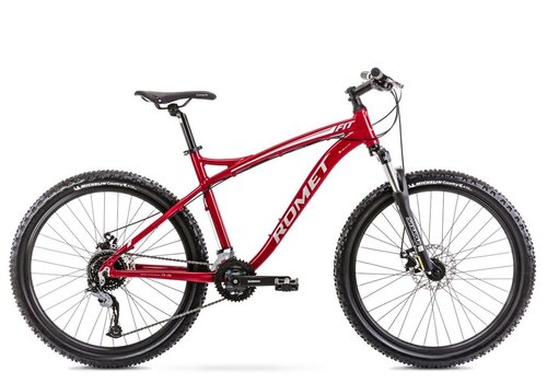 Kalnu velosipēds Romet Rambler Fit 26, bordo/sudraba krāsas, rāmis 20 cena un informācija | Velosipēdi | 220.lv