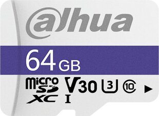 MicroSDXC atmiņas karte DAHUA 64GB, UHS-I / TF-C100 cena un informācija | Atmiņas kartes fotokamerām | 220.lv