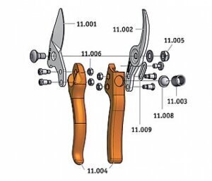 Dārza šķēres Original LÖWE 11.104 цена и информация | Dārza instrumenti | 220.lv