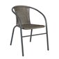Balkona komplekts BISTRO galds un 2 krēsli (20563) D60xH70cm, galda virsma: caurspīdīgs rūdīts viļņots stikls цена и информация | Dārza mēbeļu komplekti | 220.lv