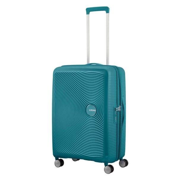 American Tourister lielais ceļojumu koferis Soundbox Spinner Expandable 77 cm, zaļš cena un informācija | Koferi, ceļojumu somas | 220.lv