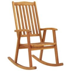 vidaXL šūpuļkrēsls, akācijas masīvkoks цена и информация | Кресла для отдыха | 220.lv